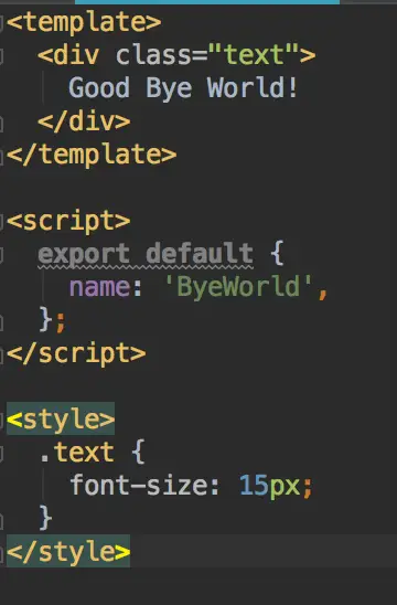 vue 3 byeworld